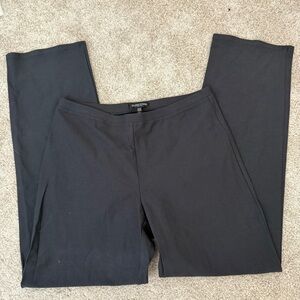 Eileen Fisher Washable Stretch Crepe Pant Slim Fit Ankle Length‎ Size PS Black